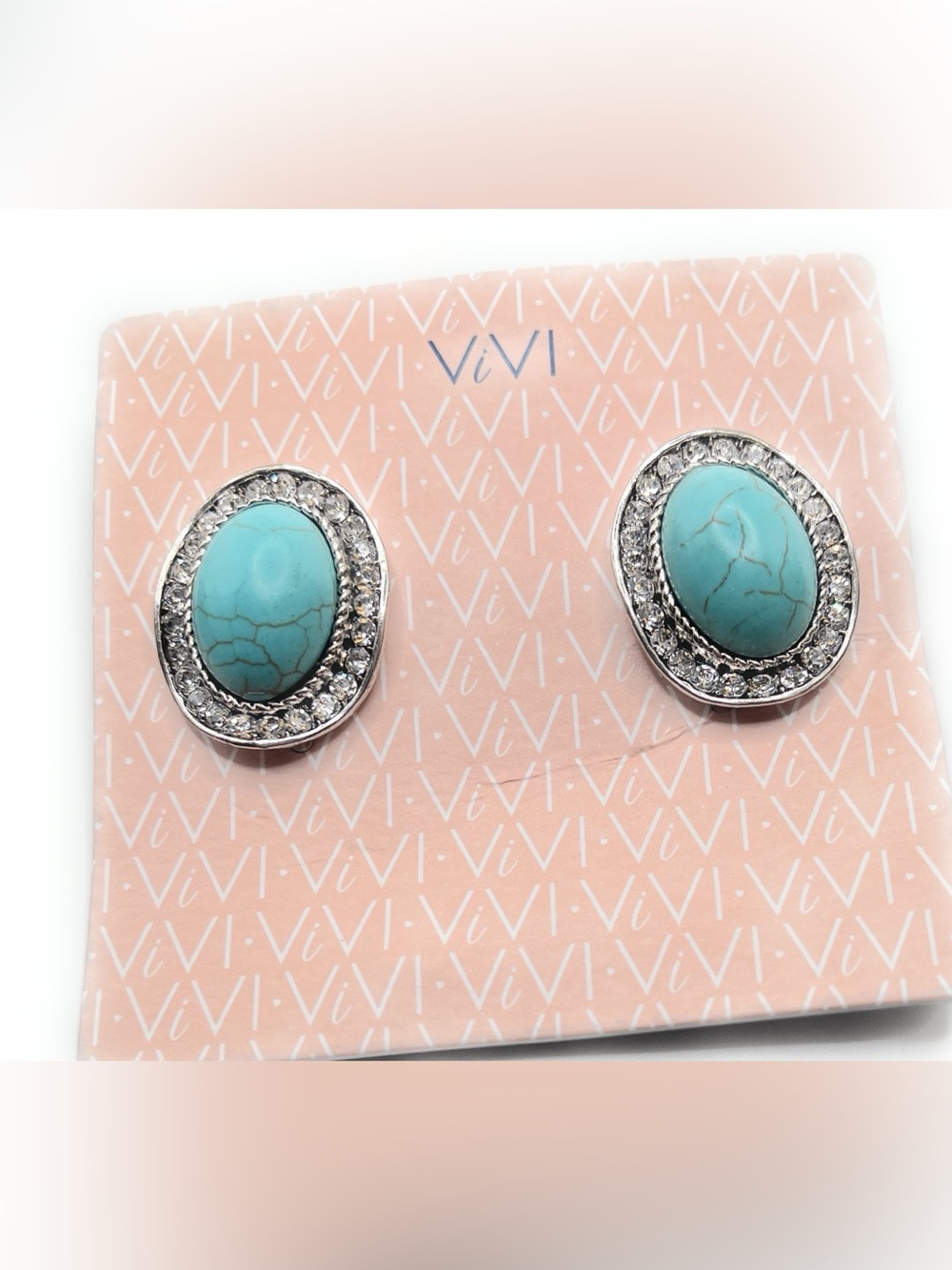 Cookie Lee Turquoise Post Earrings (D99) 51818
